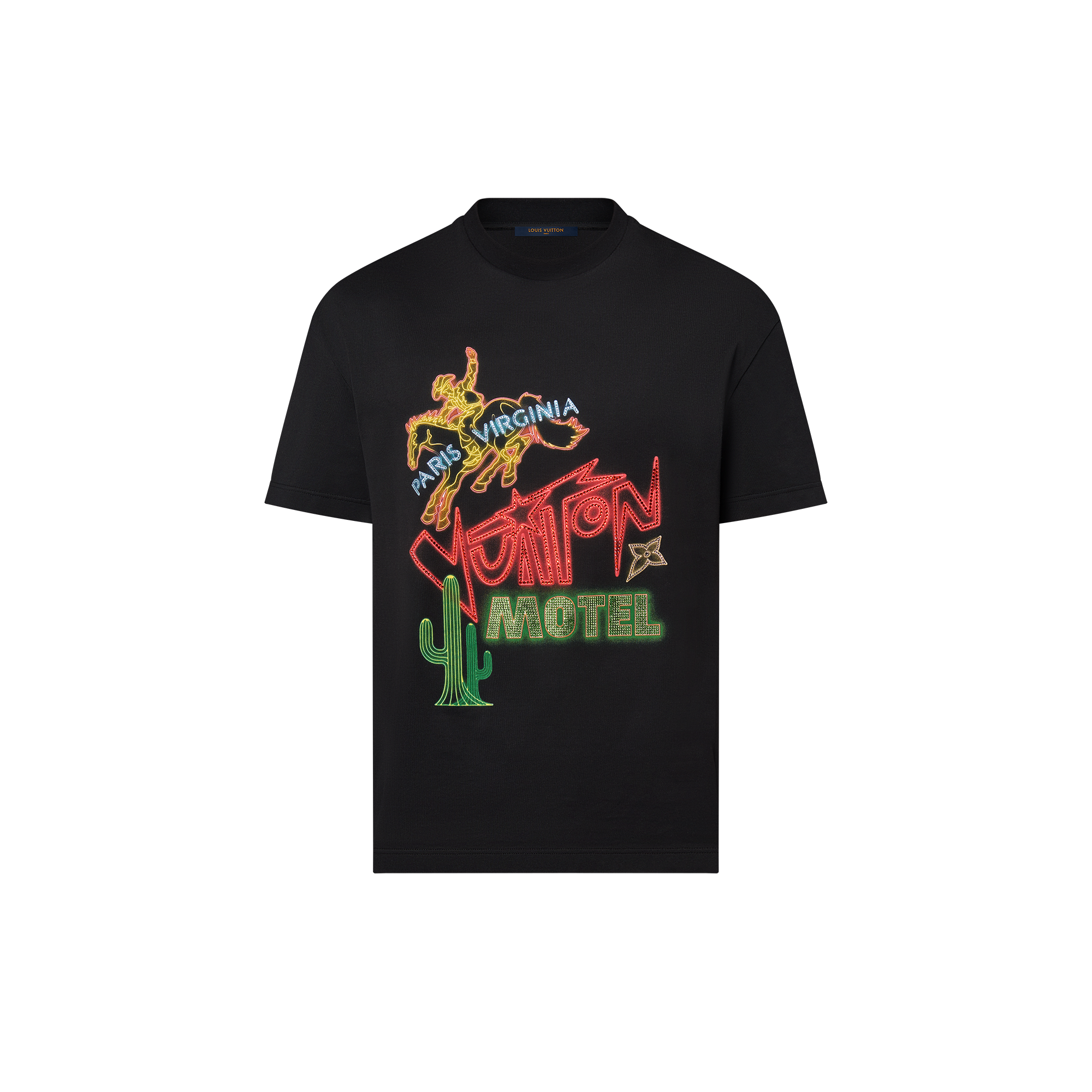 Graphic Embellished Cotton T-Shirt - Obs 15 - 1AFXNF | LOUIS VUITTON